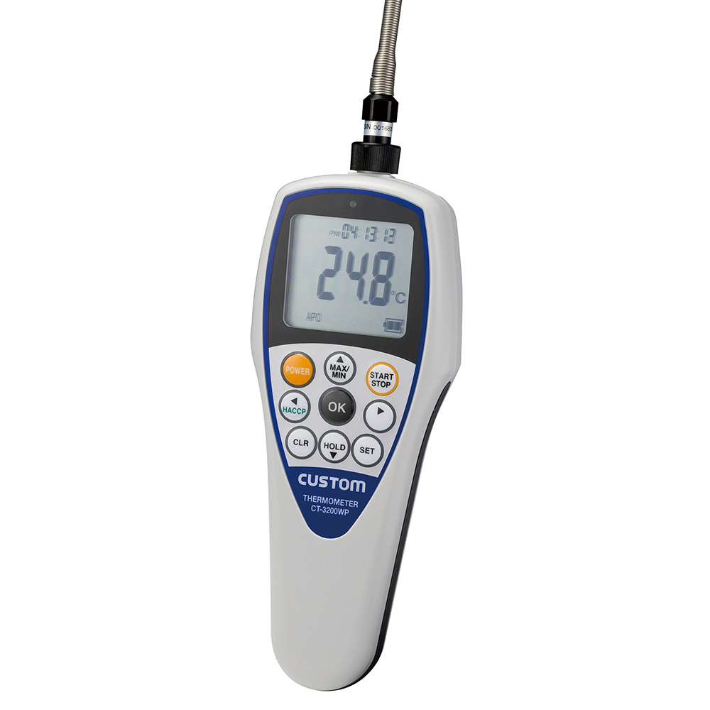 防水デジタル温度計 CT-3200WP | 温湿度計 - 製品情報 - 計測器のカスタム