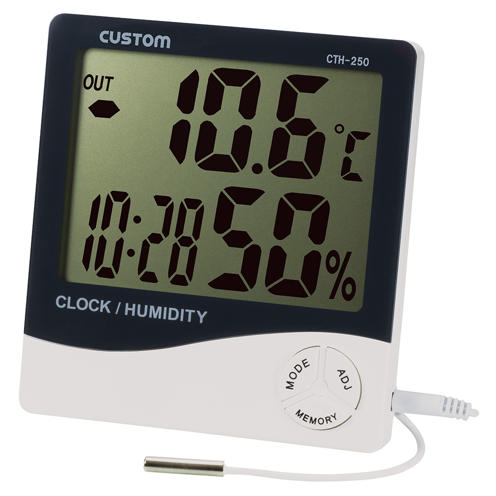 デジタル温湿度計 CTH-250 | 温湿度計 - 製品情報 - 計測器のカスタム